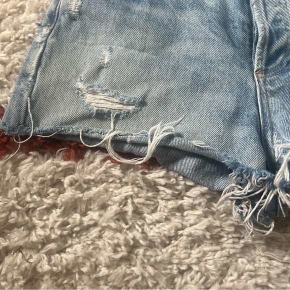 Agolde Vintage High Rise Distressed Dee Jean Shorts 23 - Picture 9 of 14